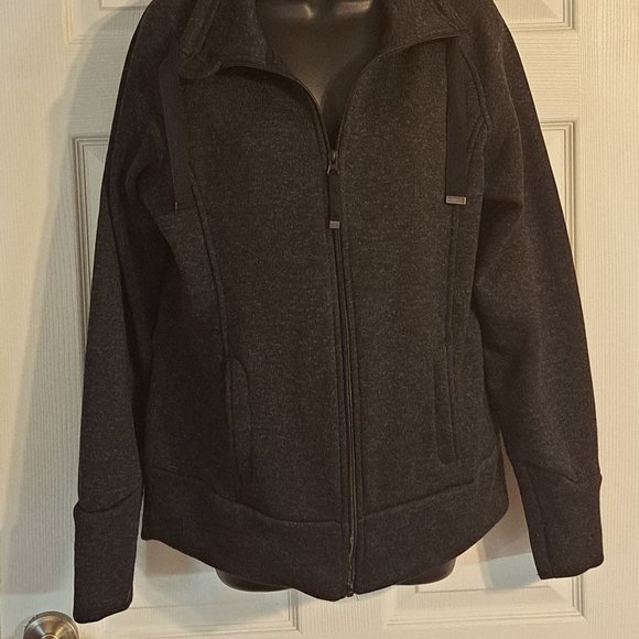Danskin Now Dark Grey Sweatjacket - Picture 2 of 6